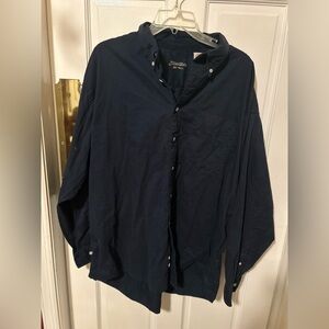 Men’s 2XL St. John’s Bay Bay Twill button down navy